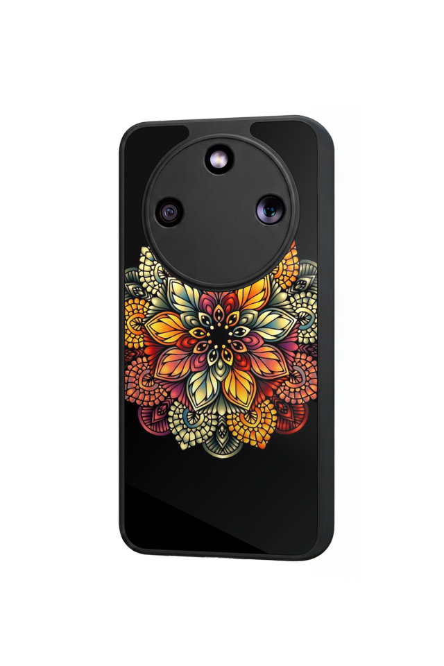 Honor Magic 8 Lite Uyumlu Mandala Tasarımlı Glossy Premium Kılıf