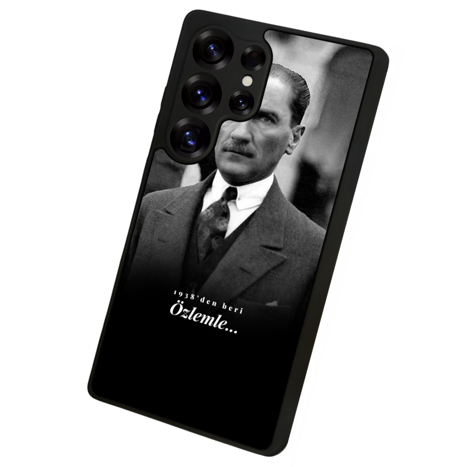 Samsung Galaxy S25 Ultra Uyumlu Mustafa Kemal Ataturk Tasarımlı Glossy Premium Kılıf