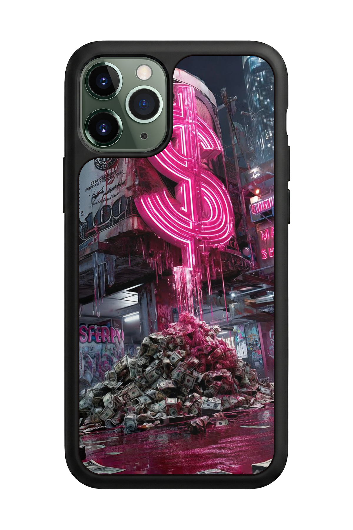 iPhone 11 Pro Max Uyumlu Para Tasarımlı Glossy Premium Kılıf