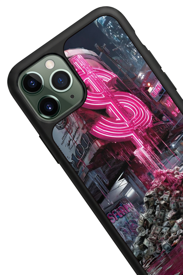 iPhone 11 Pro Max Uyumlu Para Tasarımlı Glossy Premium Kılıf