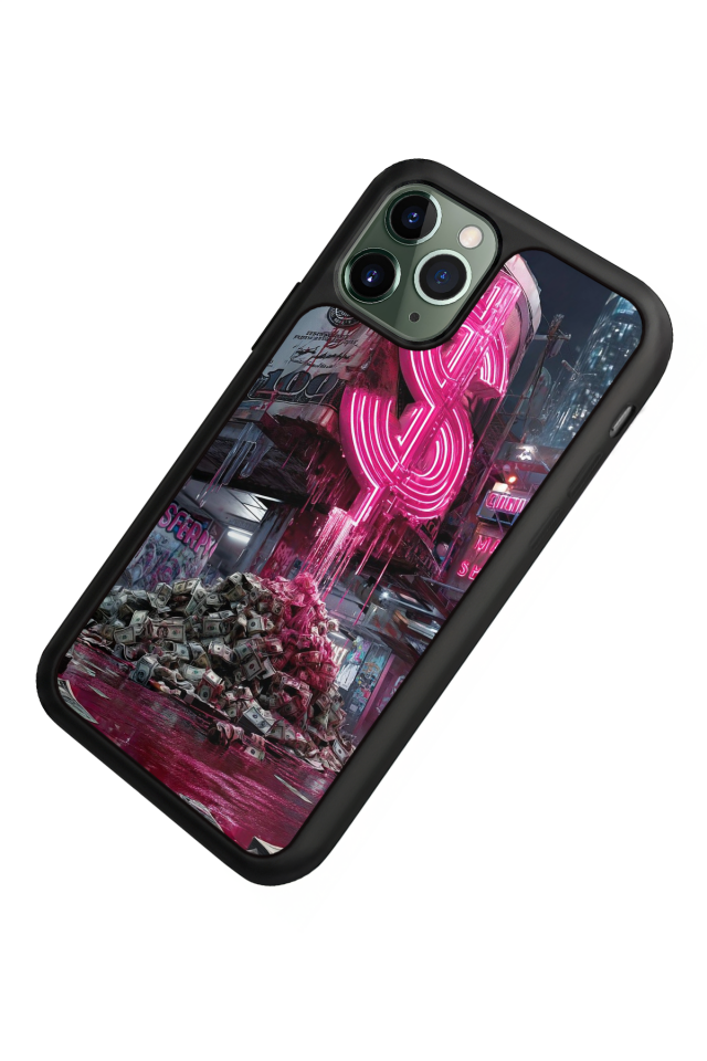 iPhone 11 Pro Max Uyumlu Para Tasarımlı Glossy Premium Kılıf