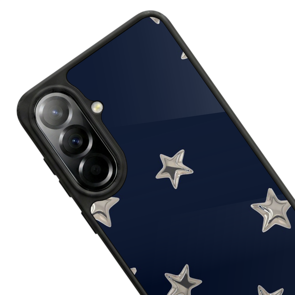 Samsung Galaxy A57 Uyumlu Retro Yildizlar Tasarımlı Glossy Premium Kılıf