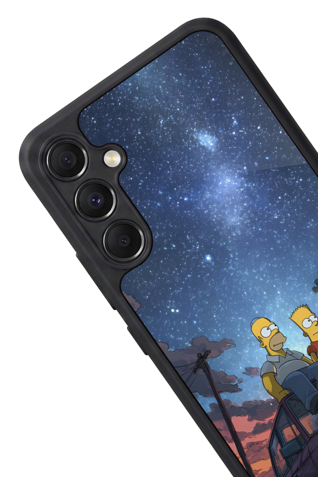 Samsung Galaxy M34 Uyumlu The Simpsons Tasarımlı Glossy Premium Kılıf