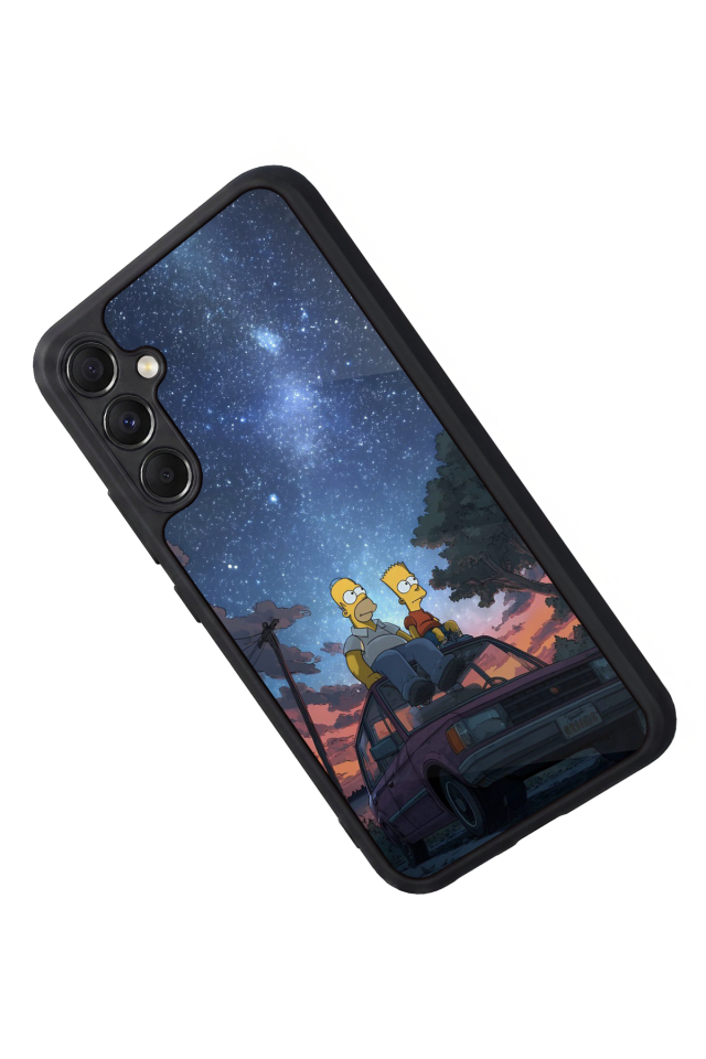 Samsung Galaxy M34 Uyumlu The Simpsons Tasarımlı Glossy Premium Kılıf