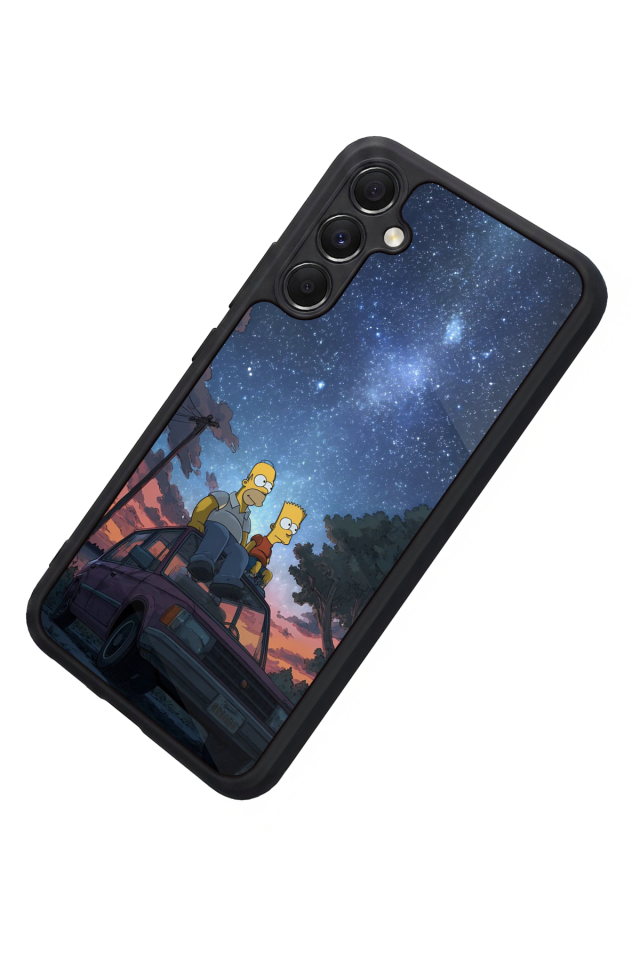 Samsung Galaxy M34 Uyumlu The Simpsons Tasarımlı Glossy Premium Kılıf
