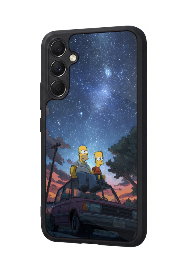Samsung Galaxy M34 Uyumlu The Simpsons Tasarımlı Glossy Premium Kılıf