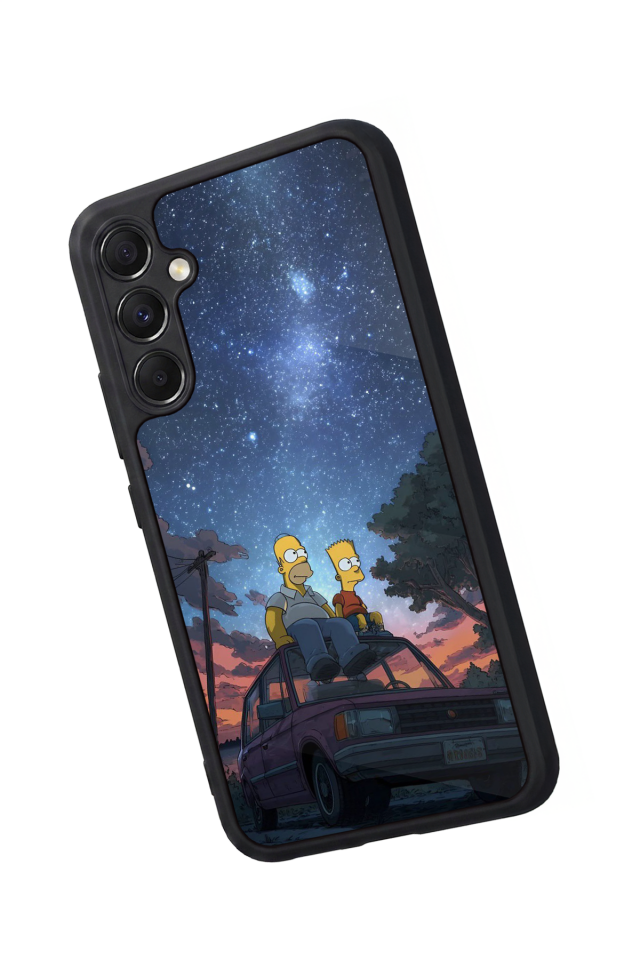 Samsung Galaxy M34 Uyumlu The Simpsons Tasarımlı Glossy Premium Kılıf