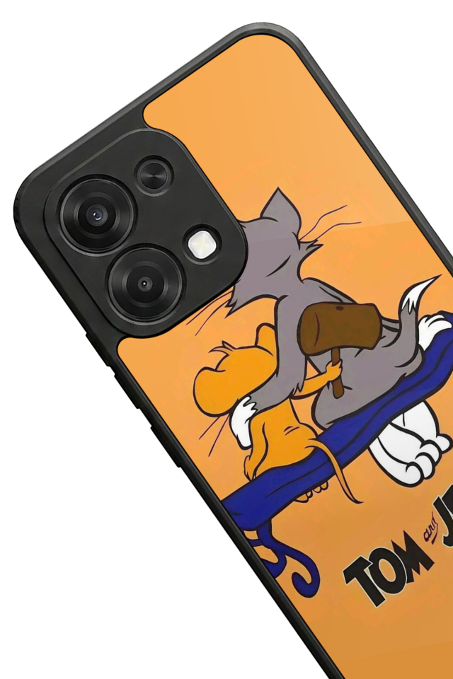 Oppo A6 Pro Uyumlu Tom And Jerry Tasarımlı Glossy Premium Kılıf