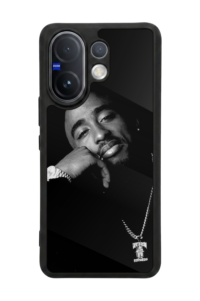 Vivo V60 Uyumlu Tupac Tasarımlı Glossy Premium Kılıf