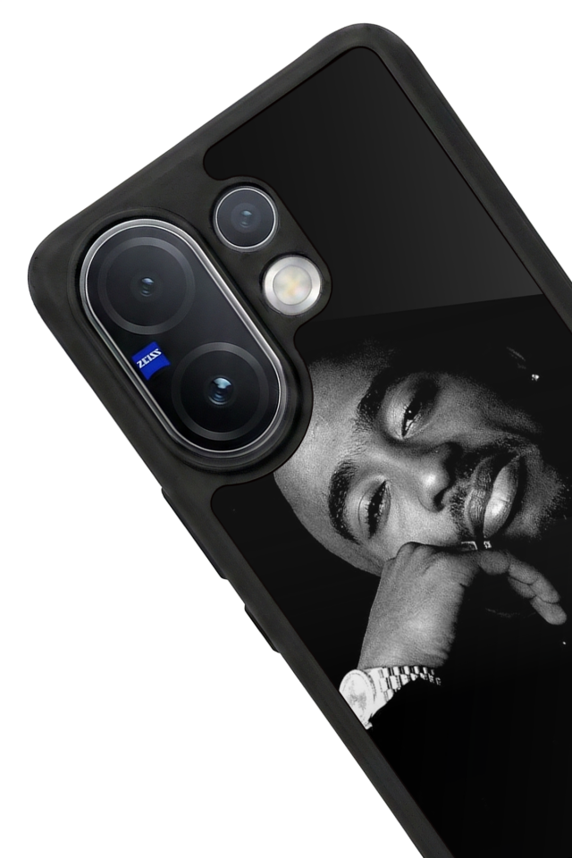 Vivo V60 Uyumlu Tupac Tasarımlı Glossy Premium Kılıf