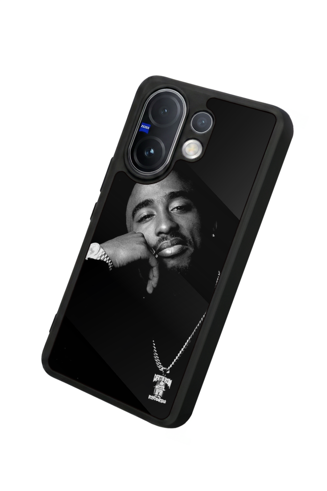 Vivo V60 Uyumlu Tupac Tasarımlı Glossy Premium Kılıf