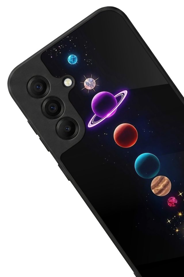 Samsung Galaxy A17 Uyumlu Uzay Tasarımlı Glossy Premium Kılıf