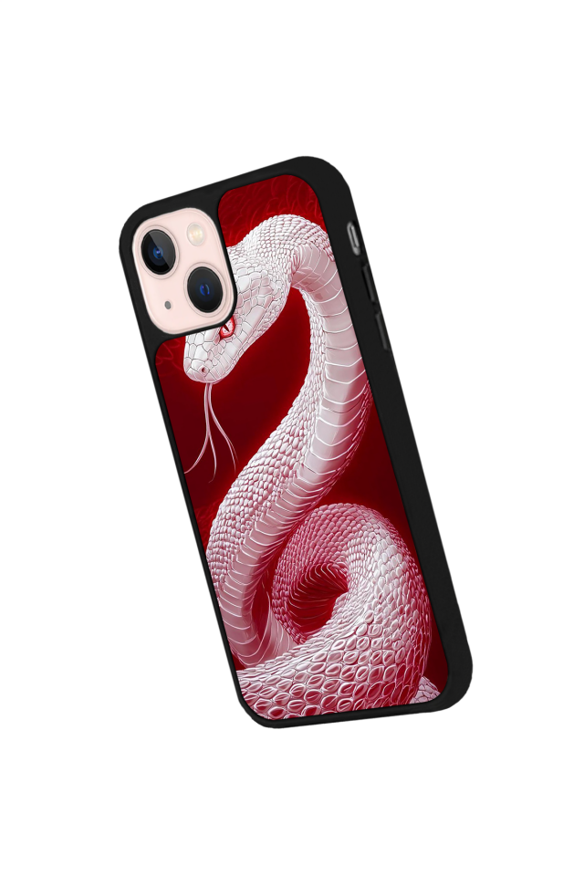 iPhone 15 Uyumlu Yılan Tasarımlı Glossy Premium Kılıf