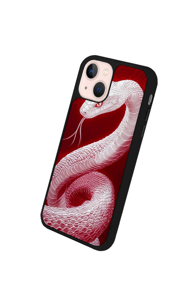 iPhone 15 Uyumlu Yılan Tasarımlı Glossy Premium Kılıf