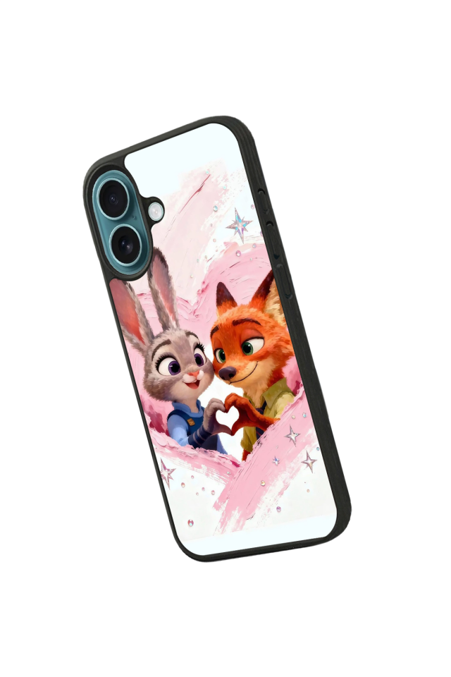 iPhone 16 Plus Uyumlu Zootropolis Tasarımlı Glossy Premium Kılıf