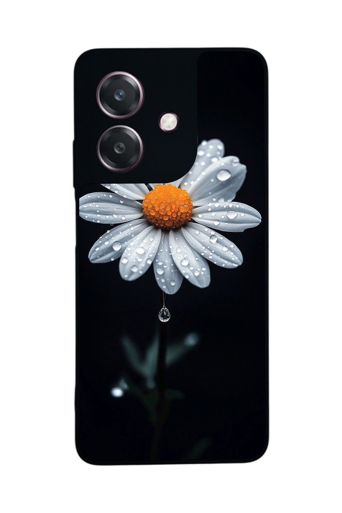 Oppo A3 5G Uyumlu Cicek Tasarımlı Glossy Premium Kılıf