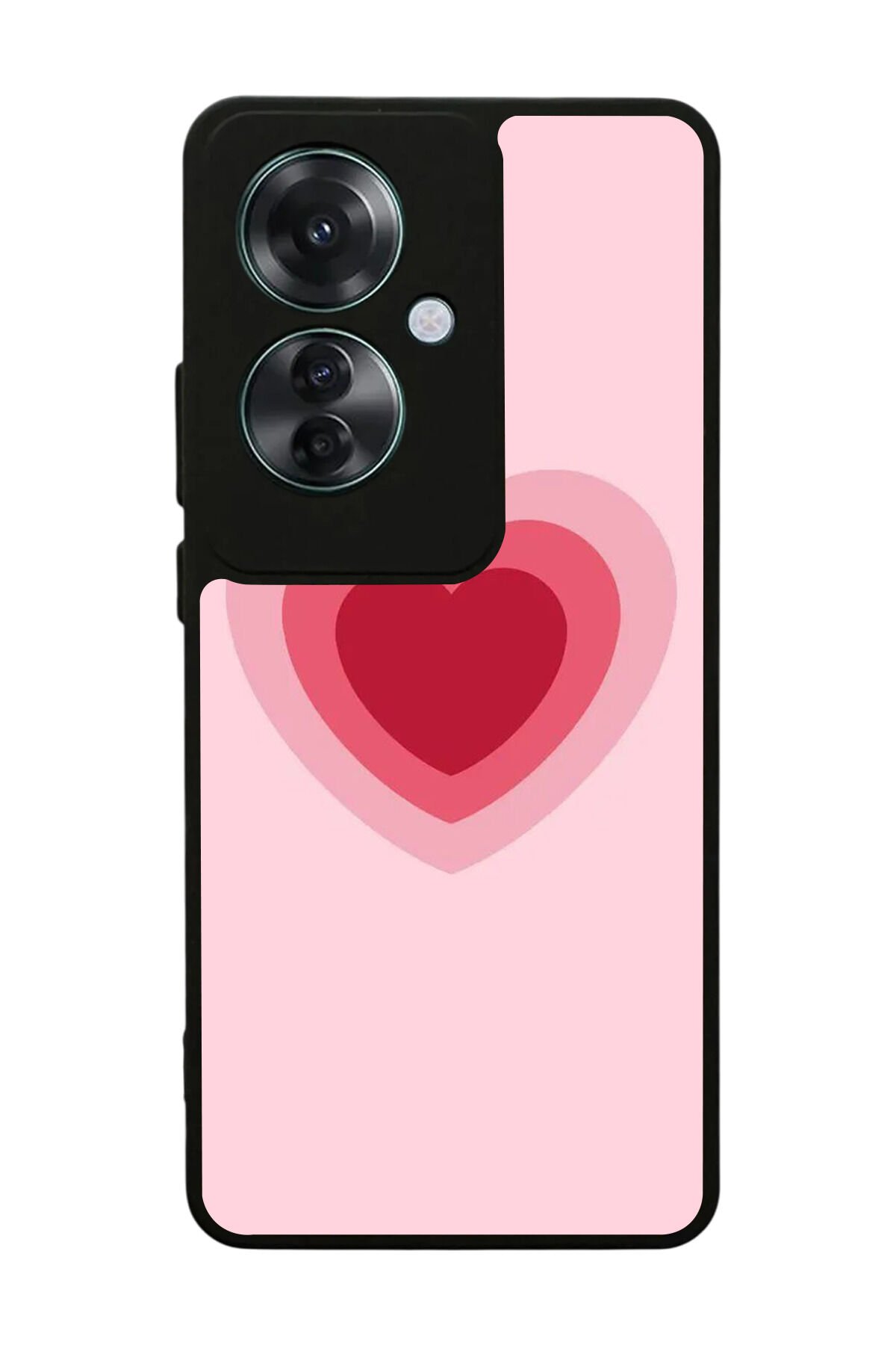 Oppo Reno 11F Uyumlu Kalp Love Tasarımlı Glossy Premium Kılıf