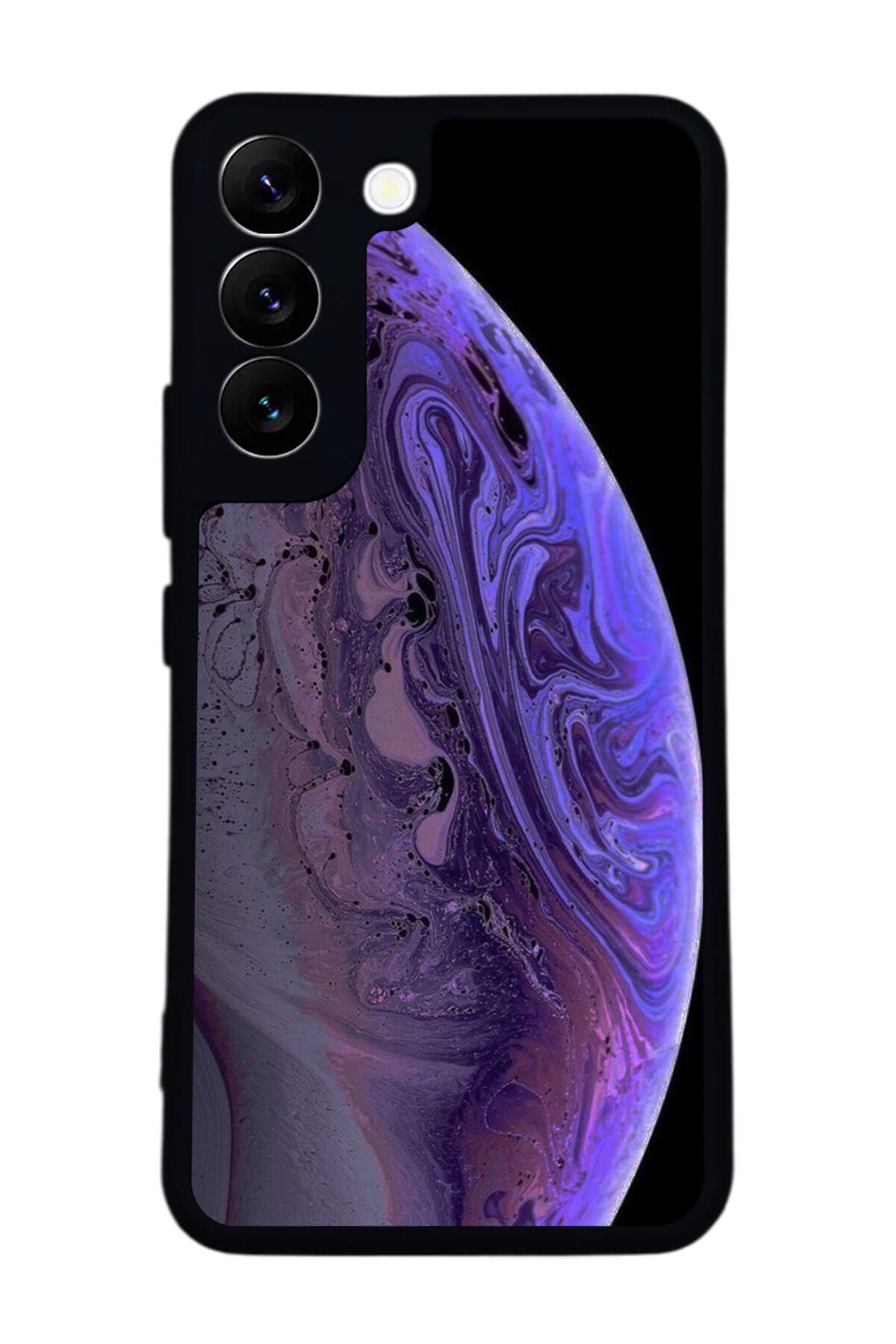 Samsung Galaxy S22 Uyumlu Ay Tasarımlı Glossy Premium Kılıf