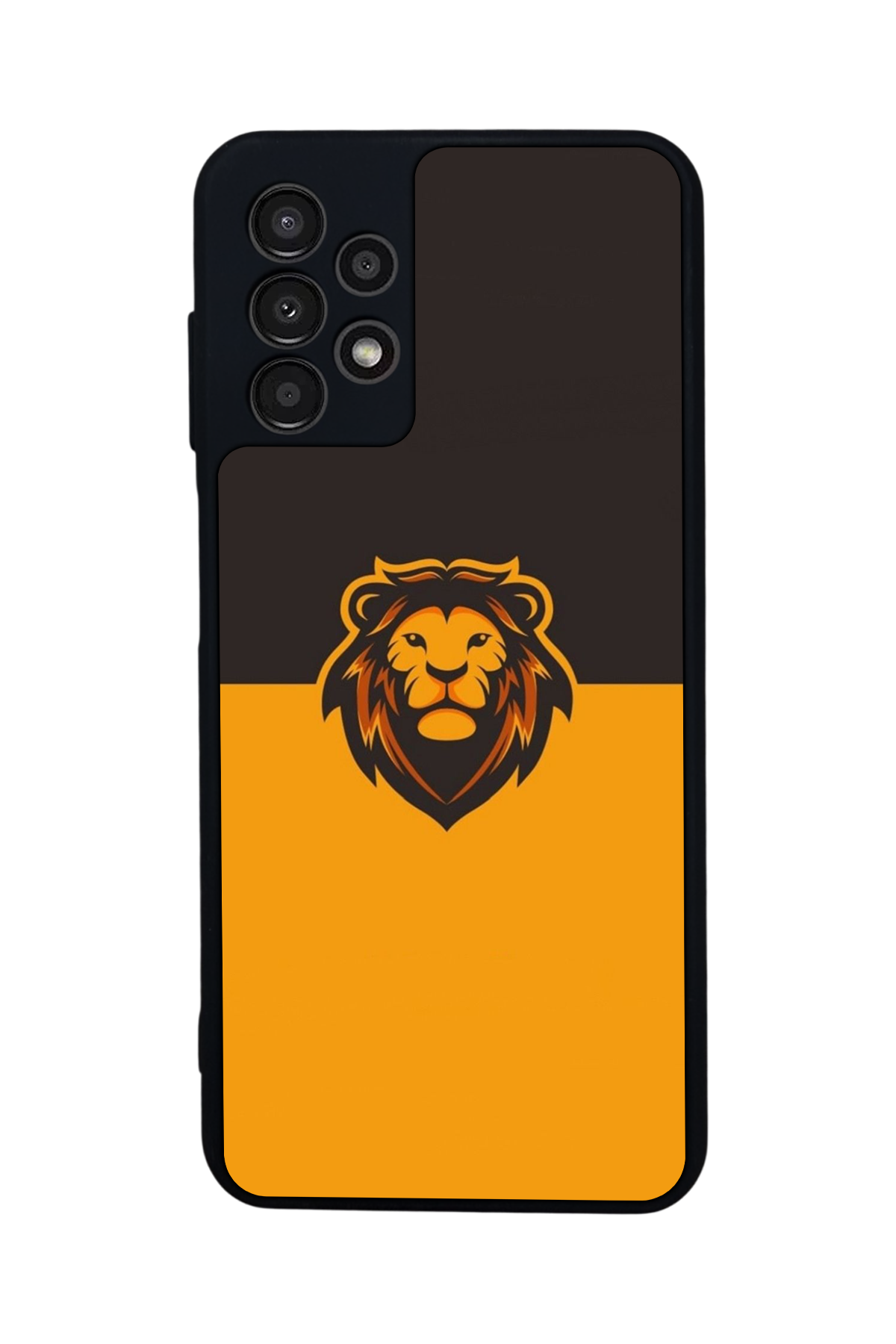 Samsung Galaxy A23 Uyumlu Aslan Tasarımlı Glossy Premium Kılıf