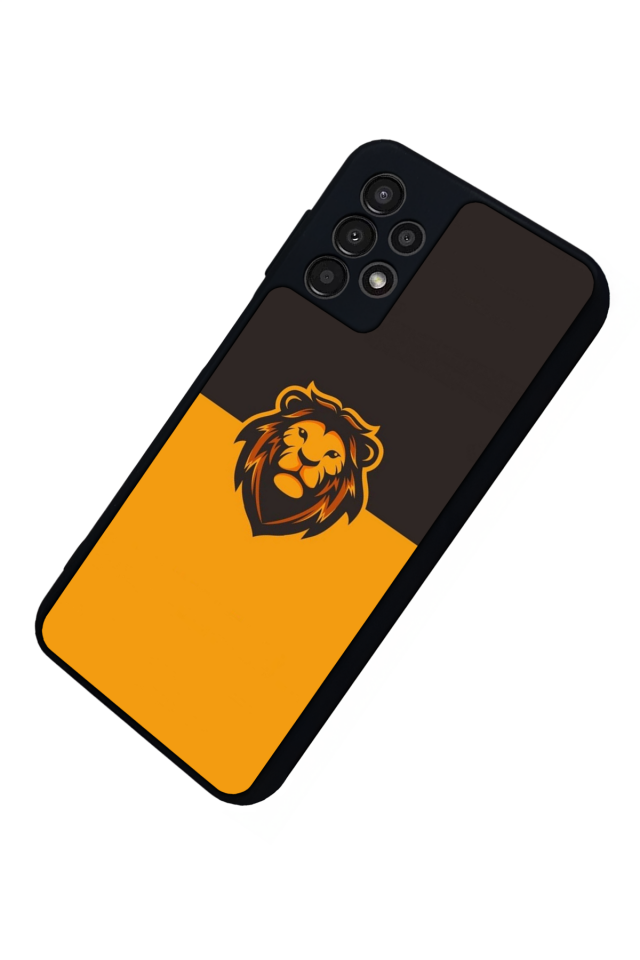 Samsung Galaxy A23 Uyumlu Aslan Tasarımlı Glossy Premium Kılıf