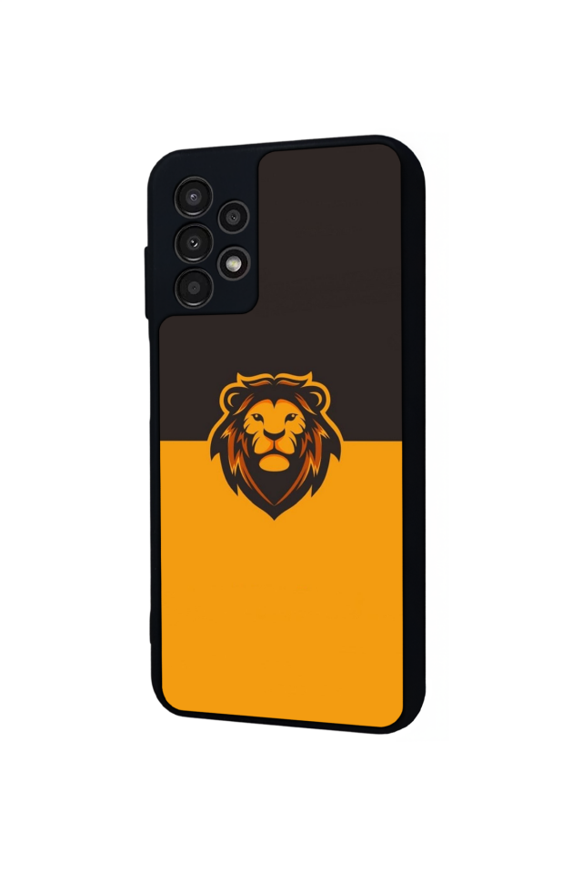 Samsung Galaxy A23 Uyumlu Aslan Tasarımlı Glossy Premium Kılıf