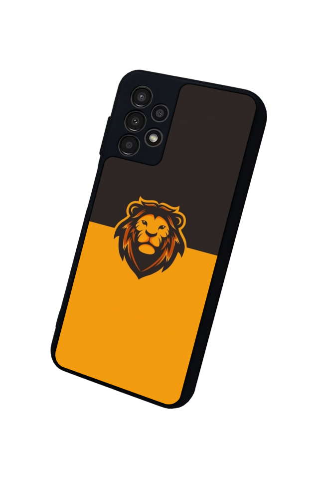 Samsung Galaxy A23 Uyumlu Aslan Tasarımlı Glossy Premium Kılıf