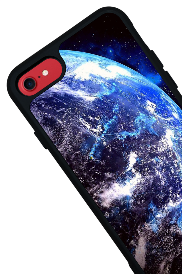 iPhone SE Uyumlu Ay Tasarımlı Glossy Premium Kılıf