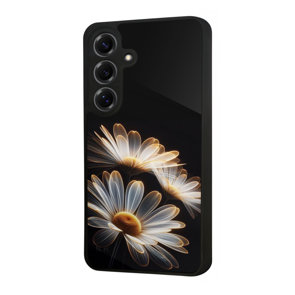 Samsung Galaxy S25 Uyumlu Cicek Tasarımlı Glossy Premium Kılıf
