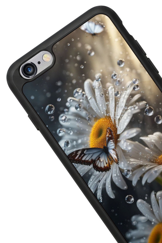 iPhone 6s Plus Uyumlu Cicek Tasarımlı Glossy Premium Kılıf