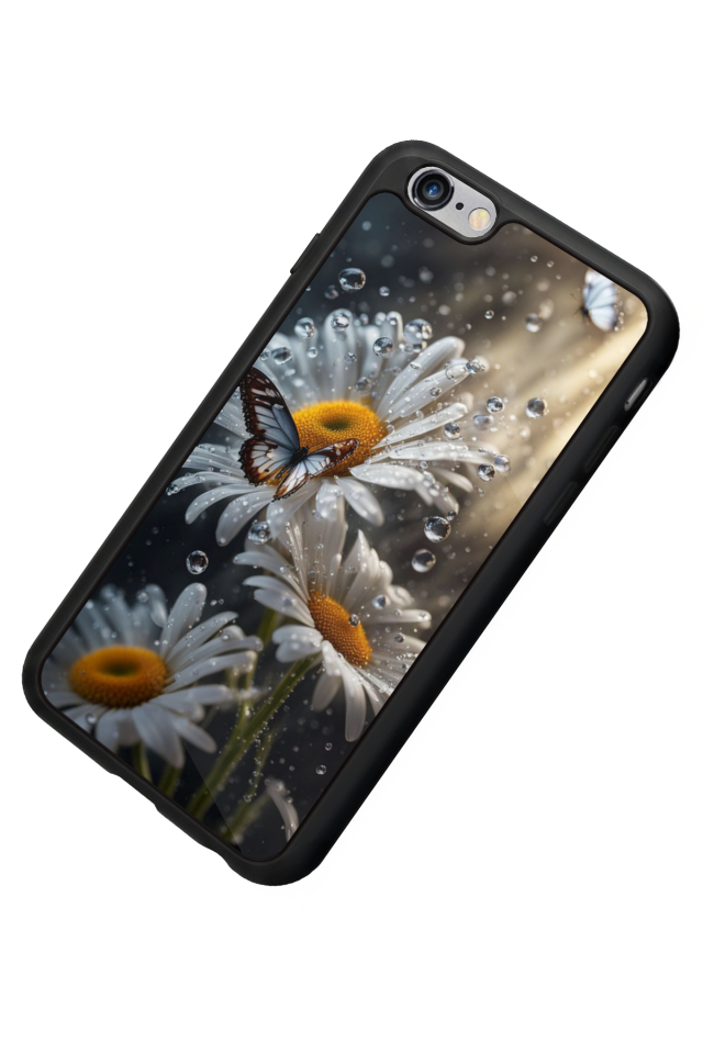 iPhone 6s Plus Uyumlu Cicek Tasarımlı Glossy Premium Kılıf