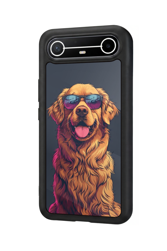 Tecno Spark Slim 5G Uyumlu Golden Kopek Tasarımlı Glossy Premium Kılıf