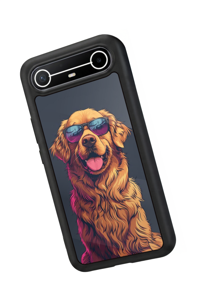 Tecno Spark Slim 5G Uyumlu Golden Kopek Tasarımlı Glossy Premium Kılıf