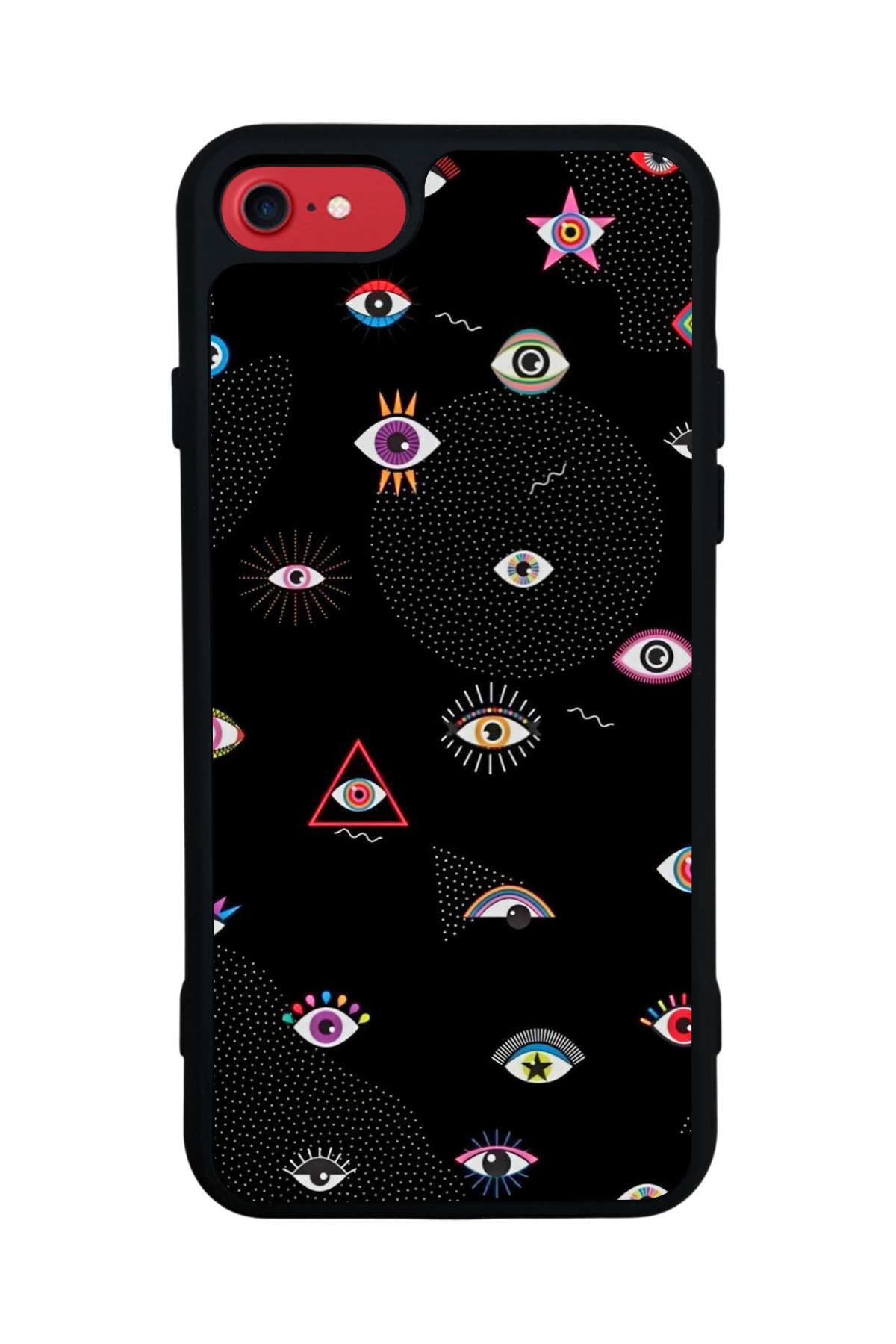 iPhone SE Uyumlu Göz Tasarımlı Glossy Premium Kılıf