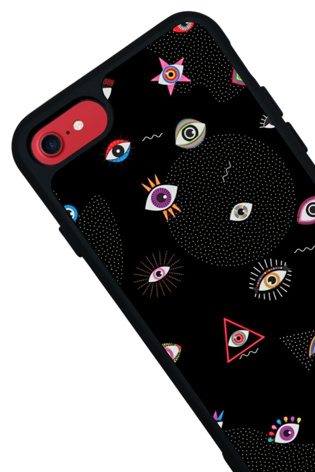 iPhone SE Uyumlu Göz Tasarımlı Glossy Premium Kılıf