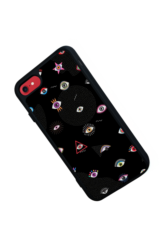 iPhone SE Uyumlu Göz Tasarımlı Glossy Premium Kılıf