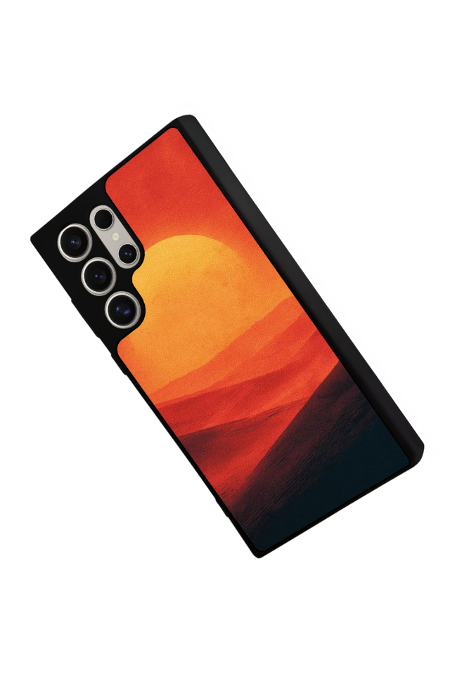 Samsung Galaxy S24 Ultra Uyumlu Güneş Tasarımlı Glossy Premium Kılıf