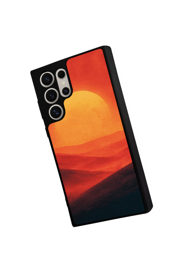 Samsung Galaxy S24 Ultra Uyumlu Güneş Tasarımlı Glossy Premium Kılıf