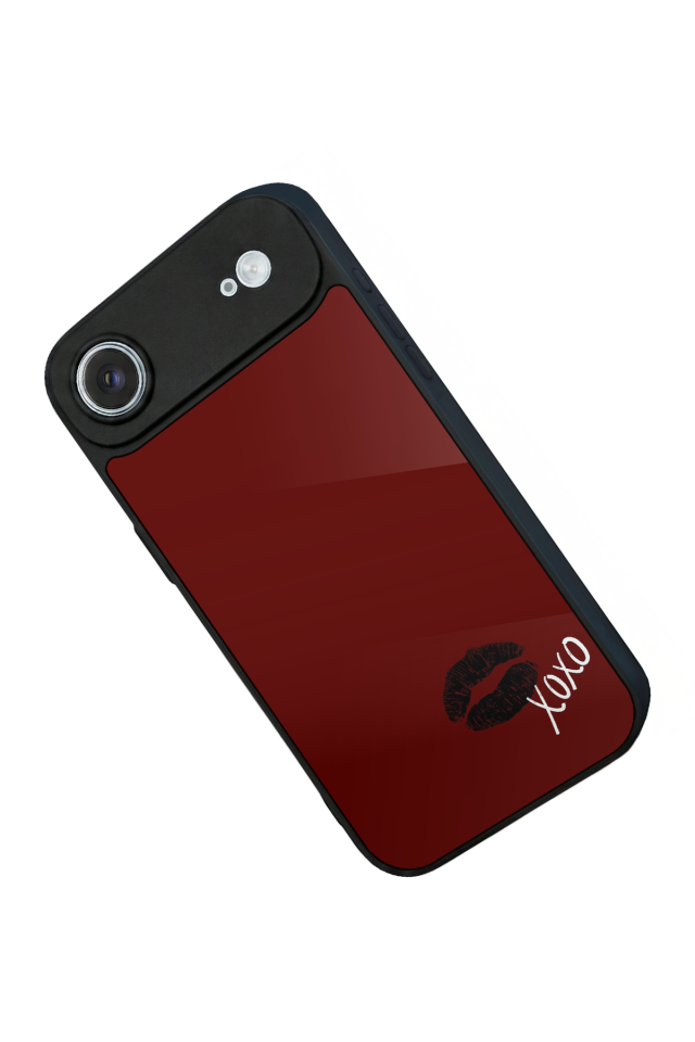 iPhone 17 Air Uyumlu Kalp Love Tasarımlı Glossy Premium Kılıf