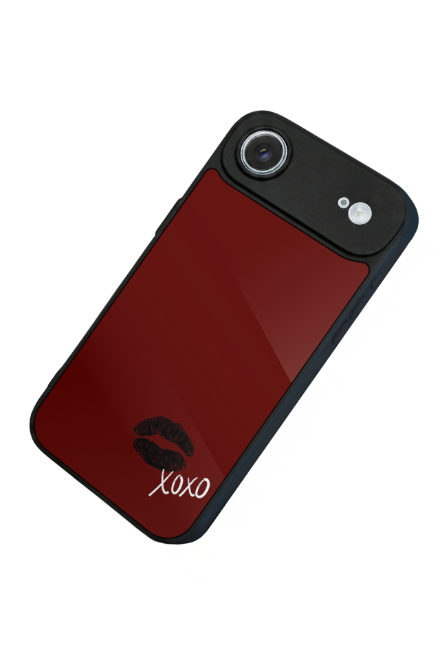 iPhone 17 Air Uyumlu Kalp Love Tasarımlı Glossy Premium Kılıf