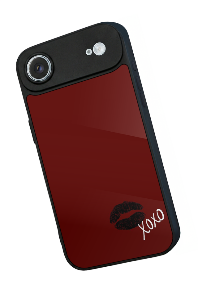 iPhone 17 Air Uyumlu Kalp Love Tasarımlı Glossy Premium Kılıf