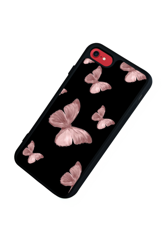 iPhone 8 Uyumlu Kelebek Tasarımlı Glossy Premium Kılıf