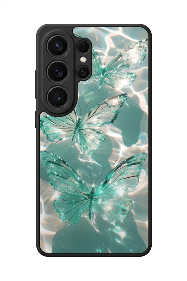 Samsung Galaxy S26 Ultra Uyumlu Kelebek Tasarımlı Glossy Premium Kılıf