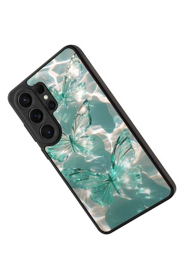 Samsung Galaxy S26 Ultra Uyumlu Kelebek Tasarımlı Glossy Premium Kılıf