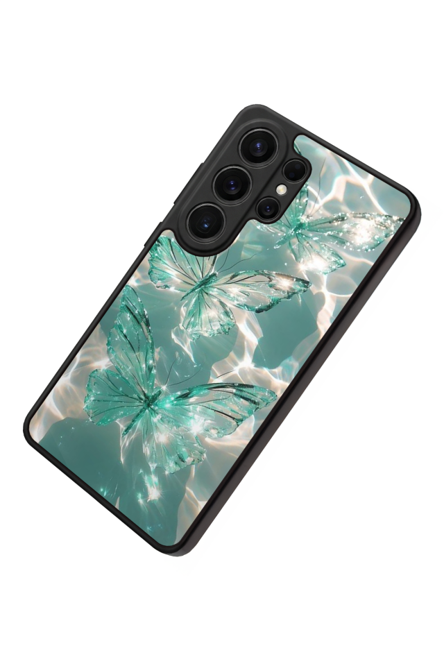 Samsung Galaxy S26 Ultra Uyumlu Kelebek Tasarımlı Glossy Premium Kılıf