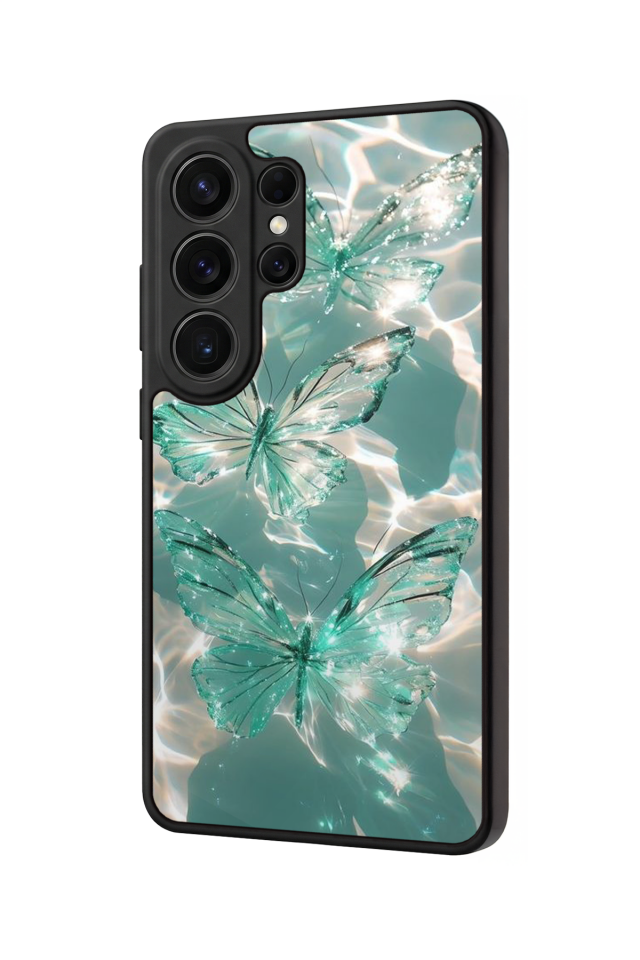 Samsung Galaxy S26 Ultra Uyumlu Kelebek Tasarımlı Glossy Premium Kılıf