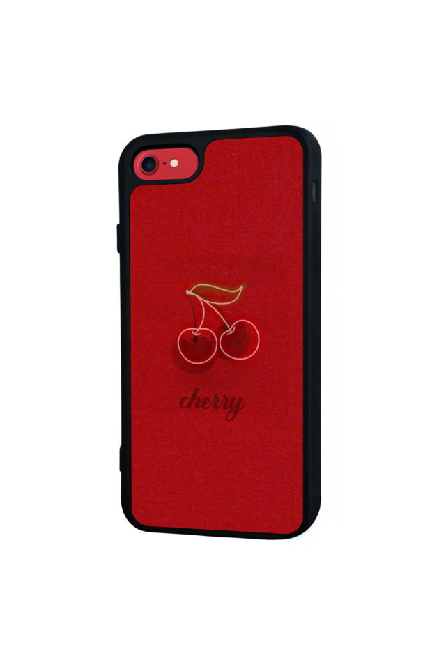 iPhone 7 Uyumlu Kiraz Tasarımlı Glossy Premium Kılıf