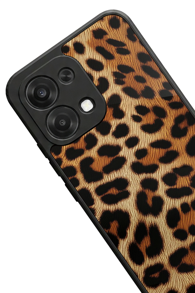 Oppo A6 Pro Uyumlu Leopar Tasarımlı Glossy Premium Kılıf