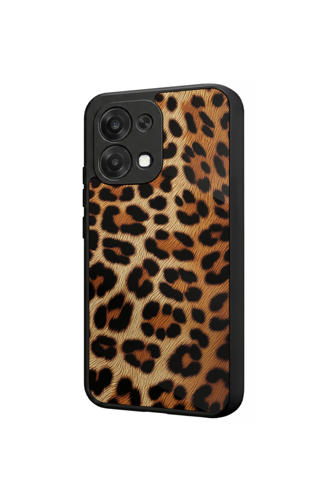 Oppo A6 Pro Uyumlu Leopar Tasarımlı Glossy Premium Kılıf