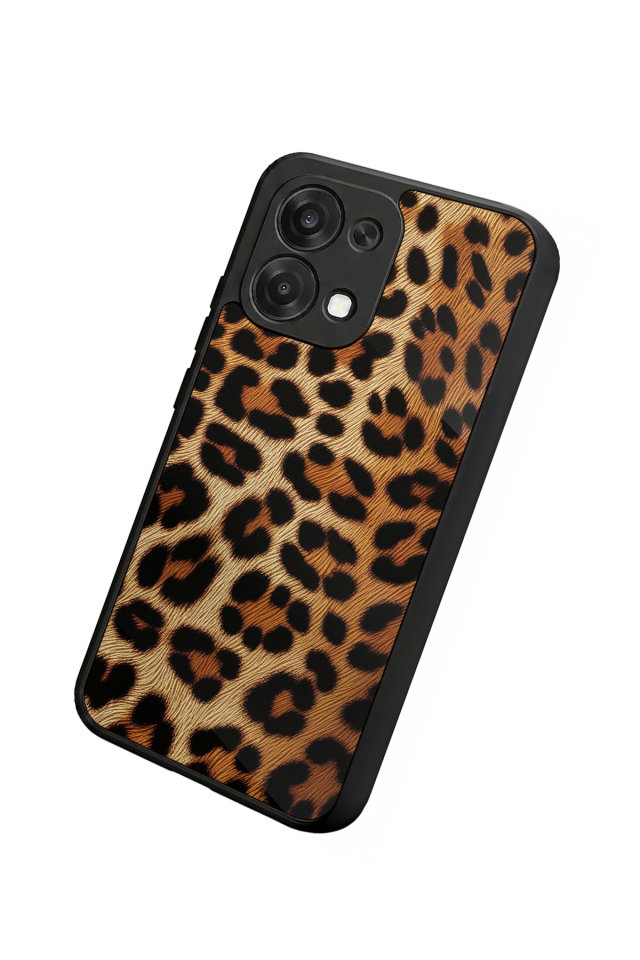 Oppo A6 Pro Uyumlu Leopar Tasarımlı Glossy Premium Kılıf