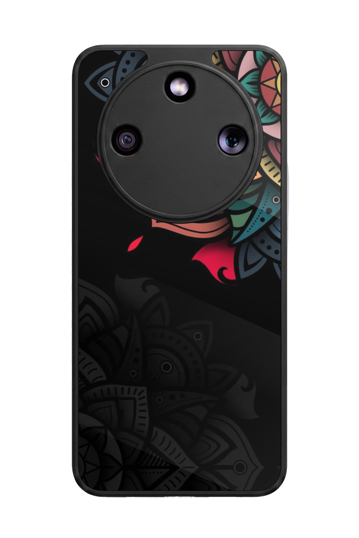 Honor Magic 8 Lite Uyumlu Mandala Tasarımlı Glossy Premium Kılıf